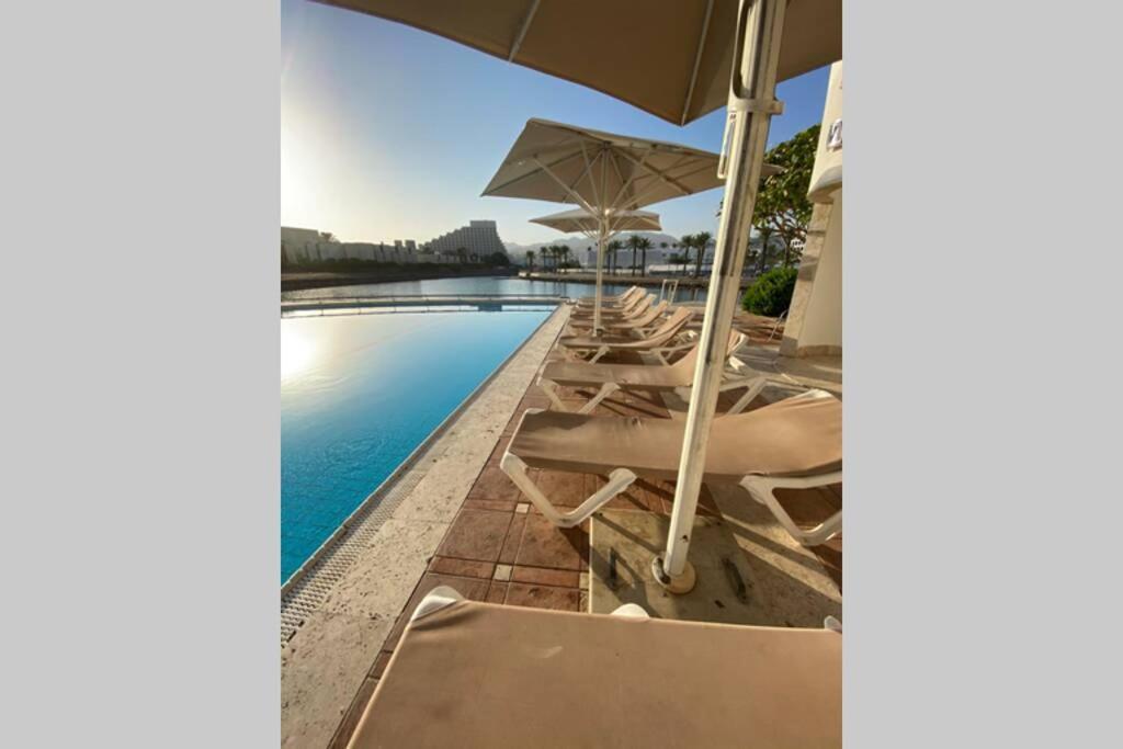 Haverim Ba'Lagouna Amazing Duplex 3Br Front Sea Leilighet Eilat Eksteriør bilde